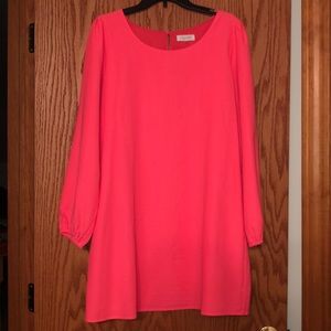 Never worn hot pink long sleeve dress